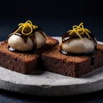 Nouilles au foie gras et cookie smarties