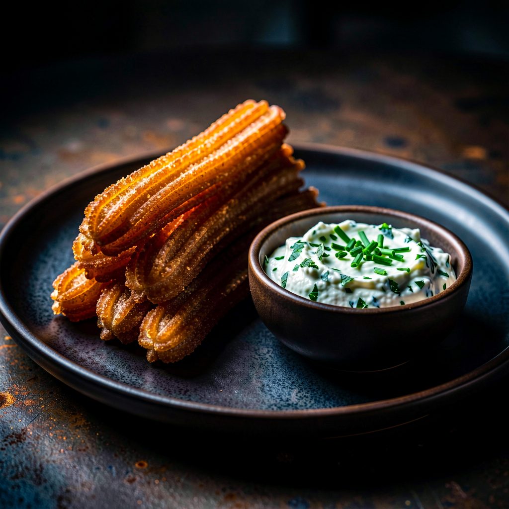 Churros de Pommes de Terre à la Cervelle de Canut
